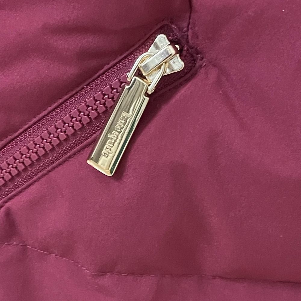 Kate Spade New York Long Parka With Faux Fur Trim Puffer Coat Jacket - Picture 12 of 16